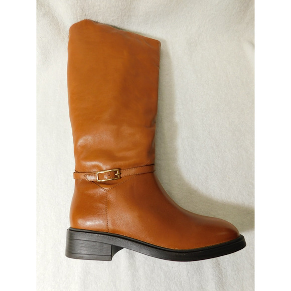W658 Arezzo Roast Caramel Mckenna Mid Thigh Leather Boot - 7 B - Picture 1 of 3